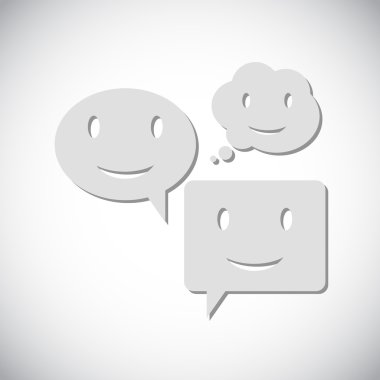 Gülümseyen baloncuk simgesi