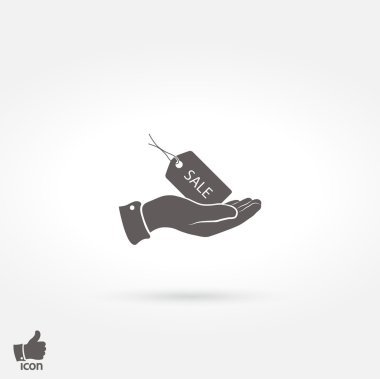 Etiketi simgesi tasarım