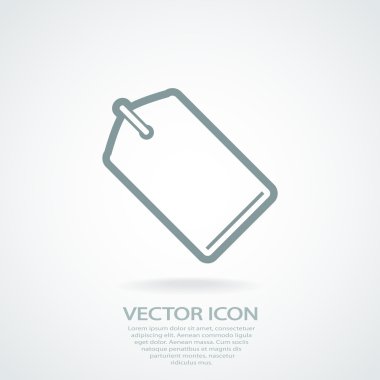 Etiketi simgesi tasarım