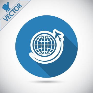 uçak simgesi olan Küre