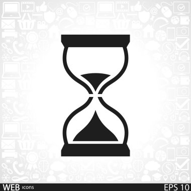 Kum saati simgesi tasarım
