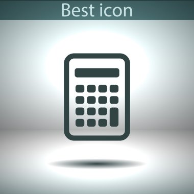 Hesap makinesi simge düz tasarım