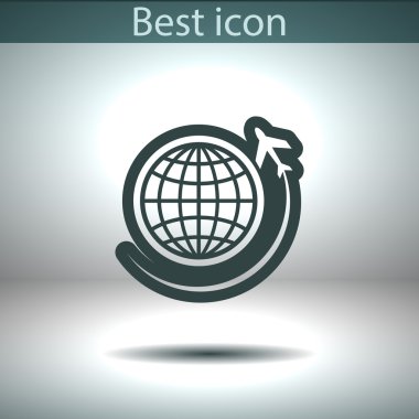 uçak simgesi olan Küre