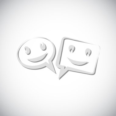 Gülümseyen baloncuk simgesi