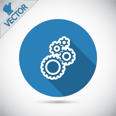 dişli simgesini illüstrasyon.