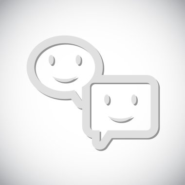 Gülümseyen baloncuk simgesi