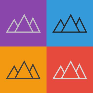 dağlar simgesi tasarım