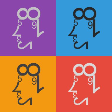 Verileri şekiller insan yüzü