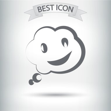 Gülümseyen baloncuk simgesi