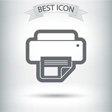 Yazıcı simgesi tasarım