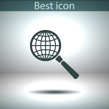 Dünya Büyüteç arama simgesi