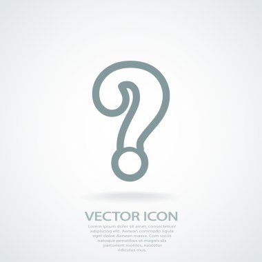 Soru işareti simgesi simgesi