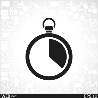 Kronometre simgesi tasarım