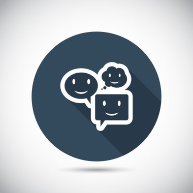 Gülümseyen baloncuk simgesi