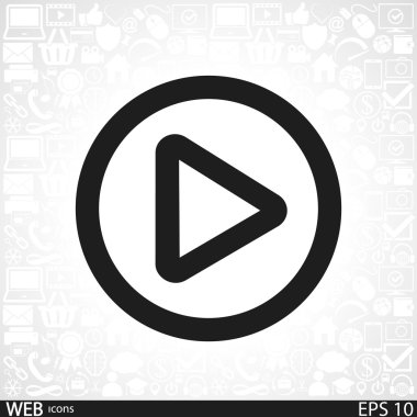 düğme web simgesi oynamak