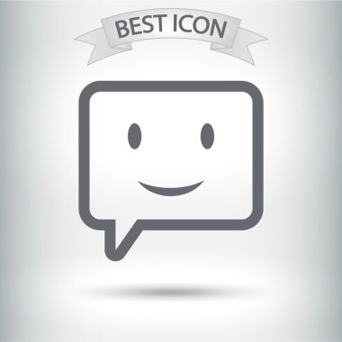 Gülümseyen baloncuk simgesi