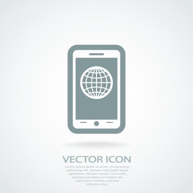 Mobil akıllı telefon simgesi