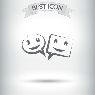 Gülümseyen baloncuk simgesi