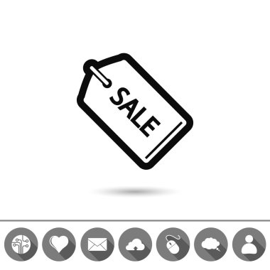 Satılık etiketi simgesi