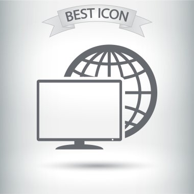 Monitör simgesi tasarım