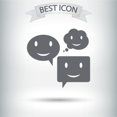 Gülümseyen baloncuk simgesi