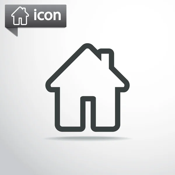 Flat House icon. — Stock Vector