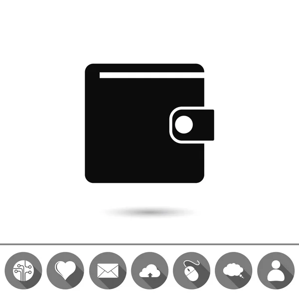 Diseño de icono de cartera — Vector de stock