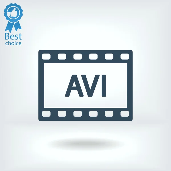 Avi video icon — Stock Vector