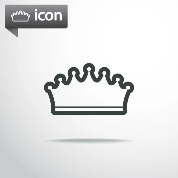 Desain ikon mahkota - Stok Vektor