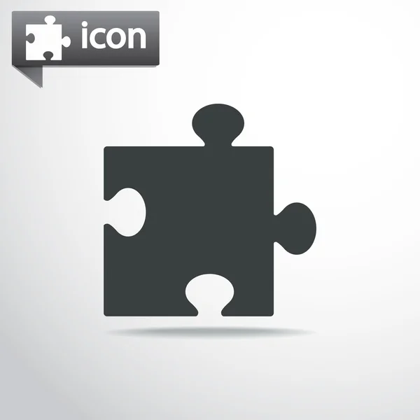 Puzzel stuk pictogram — Stockvector