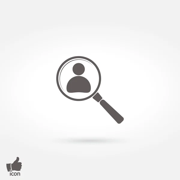 Employee Search icon — Stock Vector