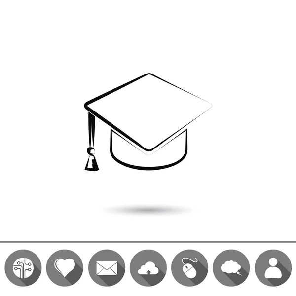 毕业帽图标 — 图库矢量图片