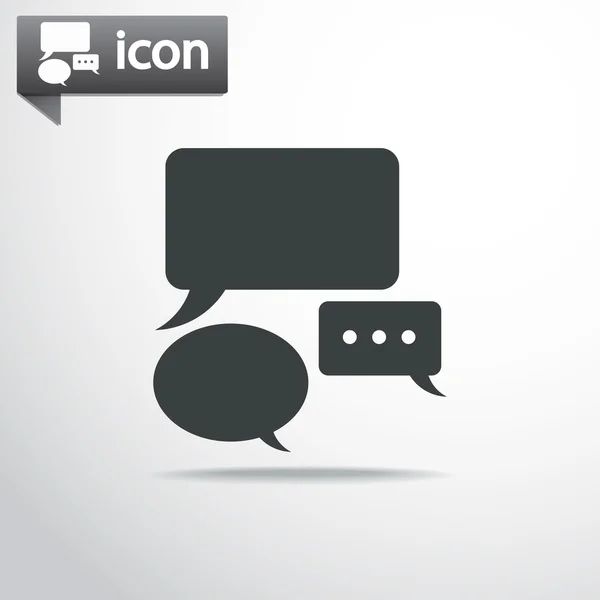 Speech bubble icon — Stock Vector