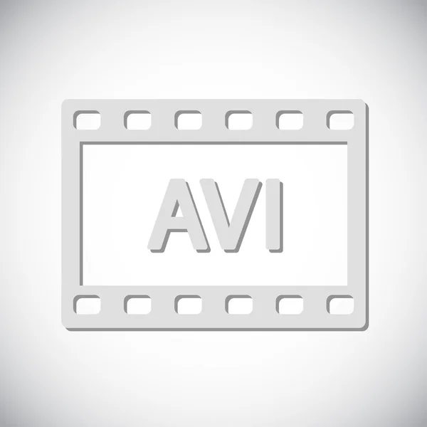 AVI wideo ikona designu — Wektor stockowy