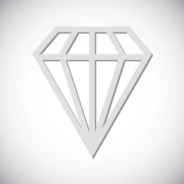 Diamantpictogram — Stockvector