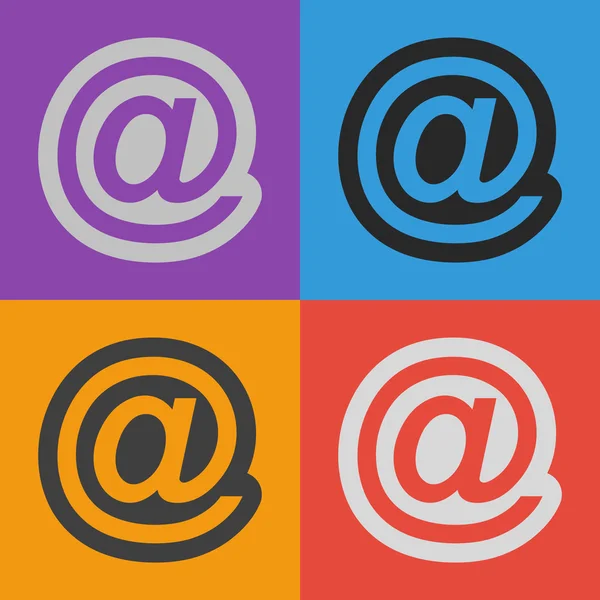 Icono de Internet por correo electrónico — Archivo Imágenes Vectoriales