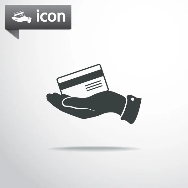 Icono de tarjeta de crédito bancaria — Archivo Imágenes Vectoriales