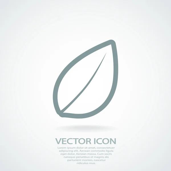 Leaf-ikonen — Stock vektor