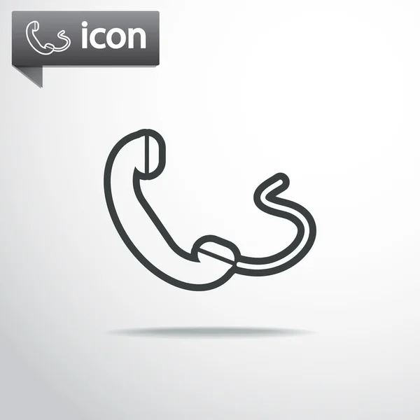 Telefon, flaches Symbol — Stockvektor