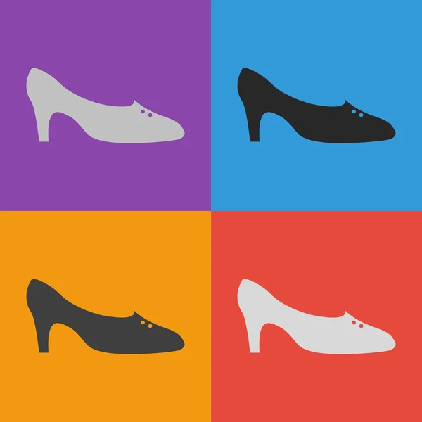 Femme chaussure icône — Image vectorielle