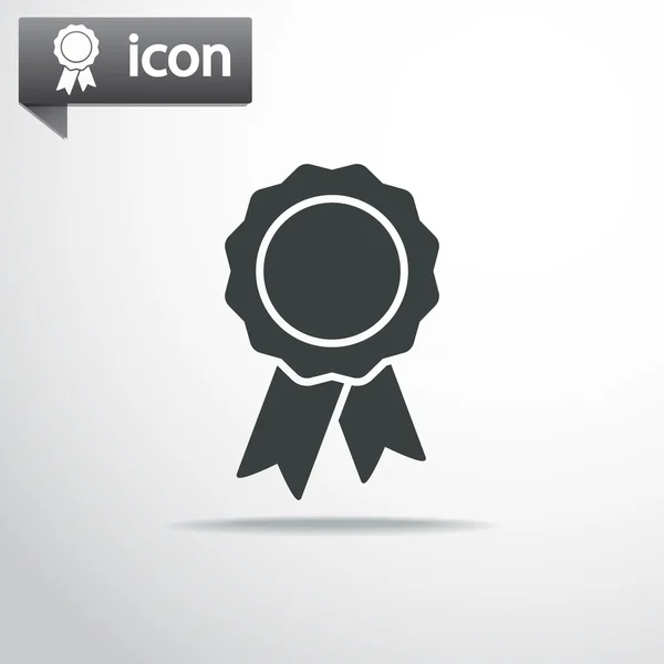 Badge avec icône rubans — Image vectorielle