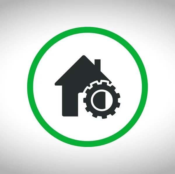 Flat House icon. — Stock Vector