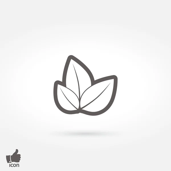 Leaf icon — Stock Vector