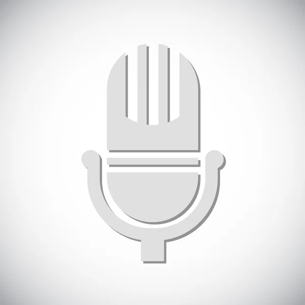 Diseño del icono del micrófono — Archivo Imágenes Vectoriales