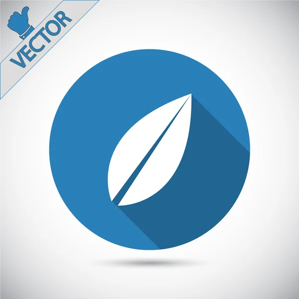 Icono de hoja — Vector de stock