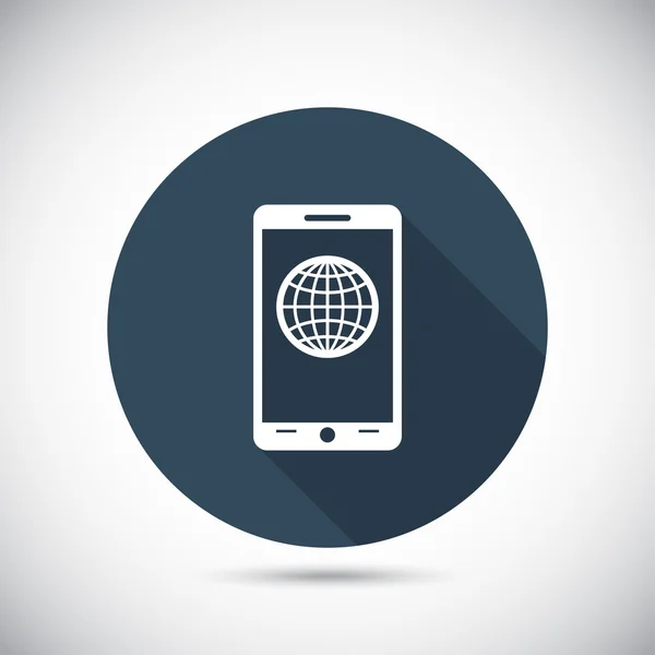 Mobiele smartphone pictogram — Stockvector
