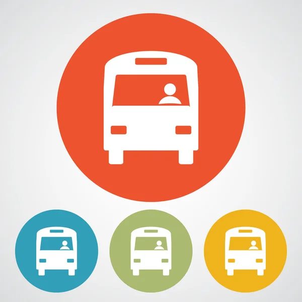 Bus pictogram — Stockvector