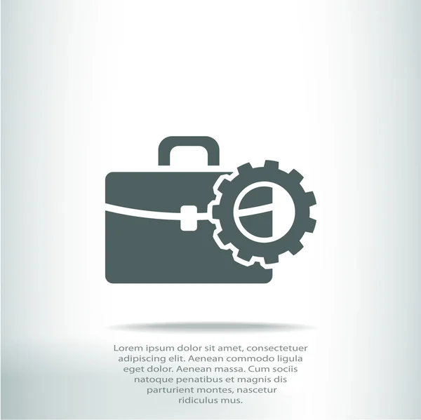 Parameters instellen, pictogram werkmap — Stockvector