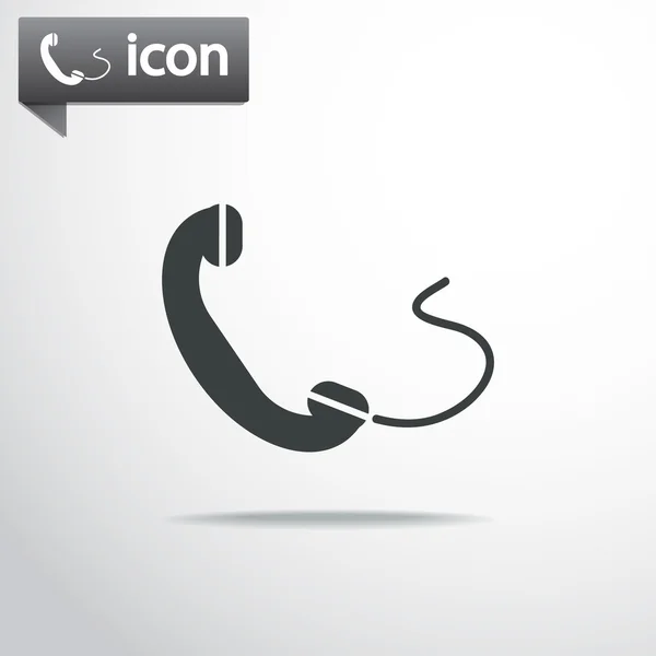 Phone, flat icon — Stock Vector