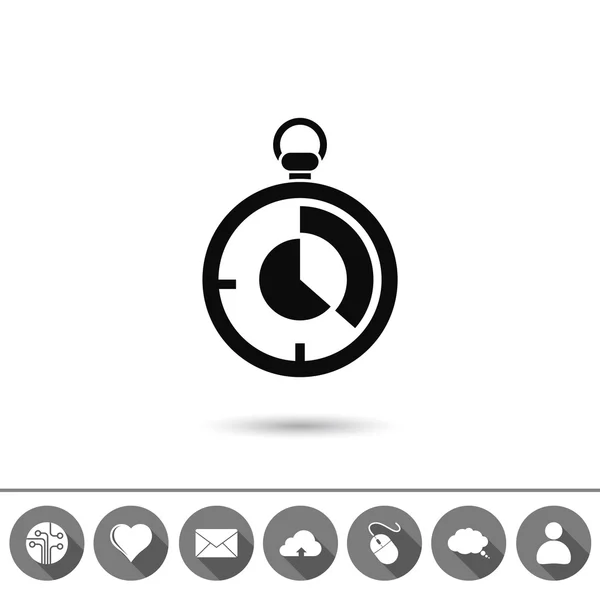 Stopwatch icon design — Stock Vector